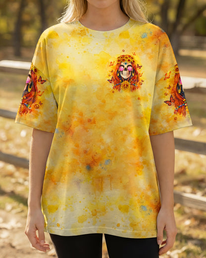 ASSUMING I'M JUST AN OLD LADY SKULL SUNFLOWER ALL OVER PRINT - TLTW1004261