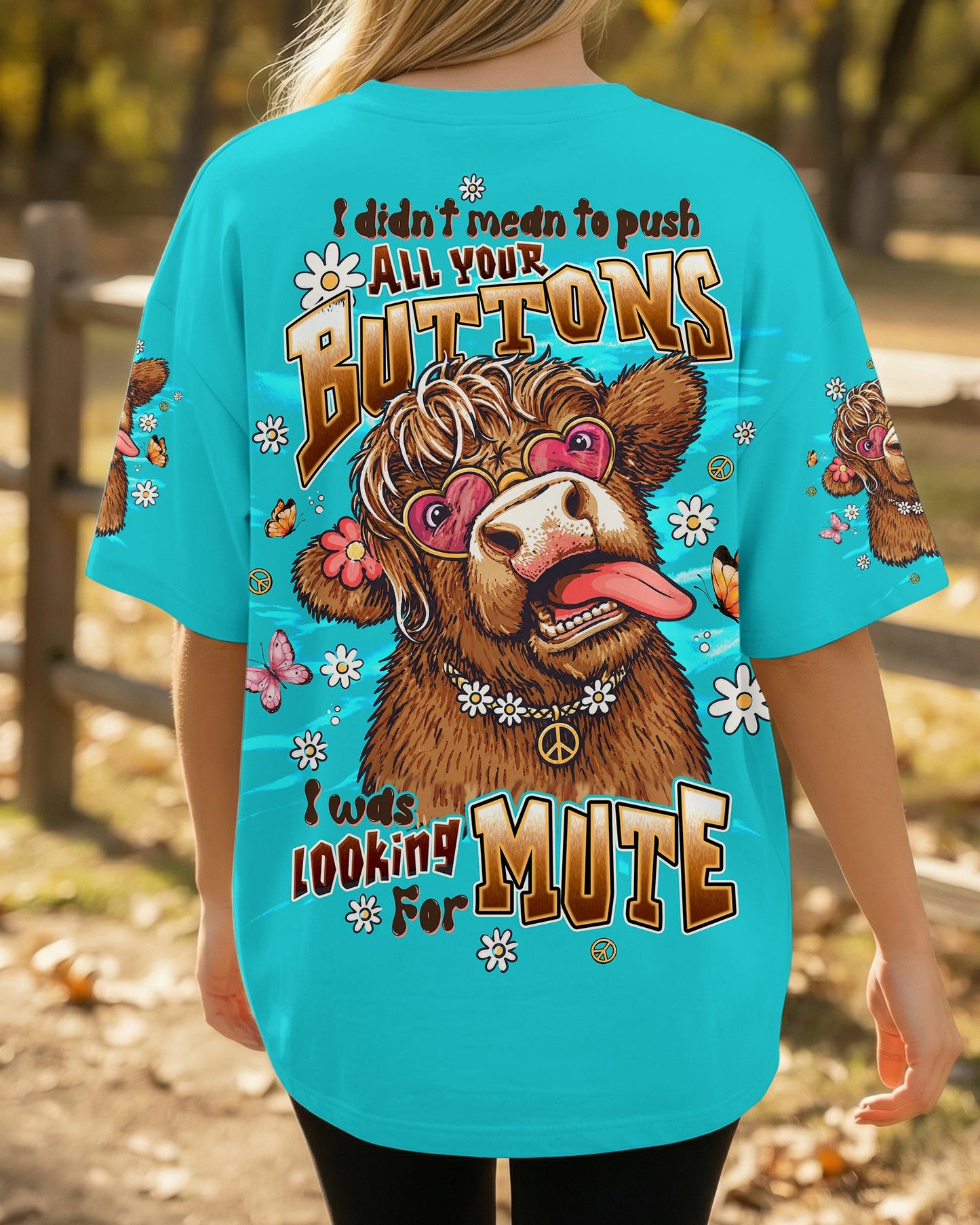 I DIDN'T MEAN TO PUSH COW ALL OVER PRINT  - TLTW1506261