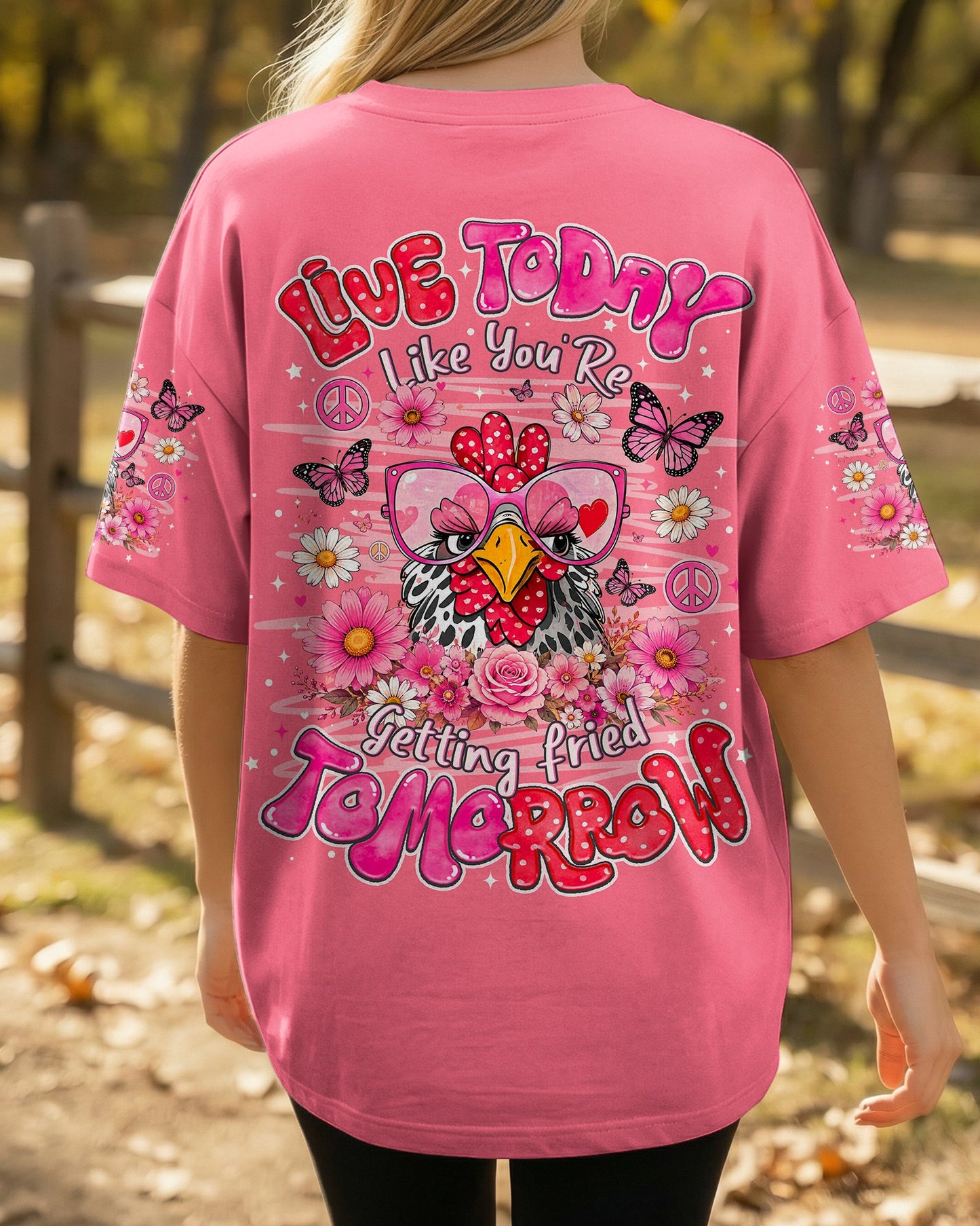 LIVE TODAY CHICKEN  ALL OVER PRINT  - TLNO1006262
