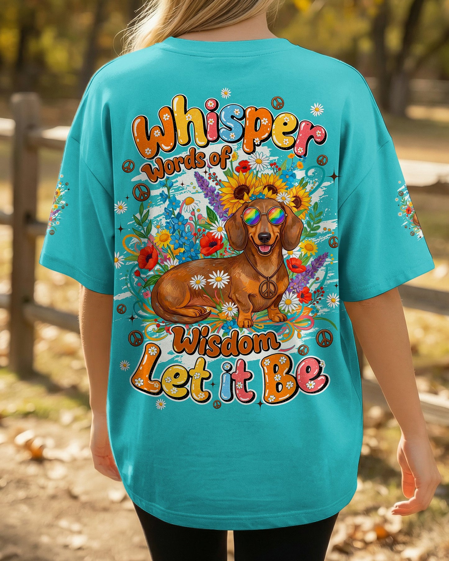 WHISPER WORDS OF WISDOM LET IT BE DACHSHUND DOG ALL OVER PRINT - TYQY0405262
