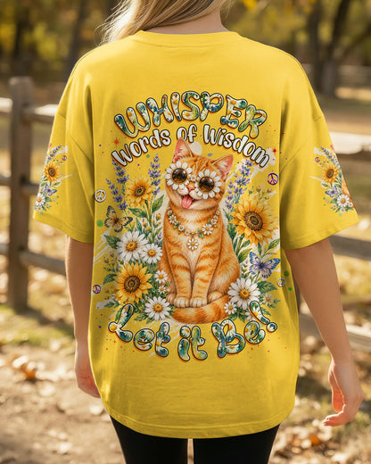 WHISPER WORDS OF WISDOM LET IT BE TABBY CAT ALL OVER PRINT - TLHG1305261