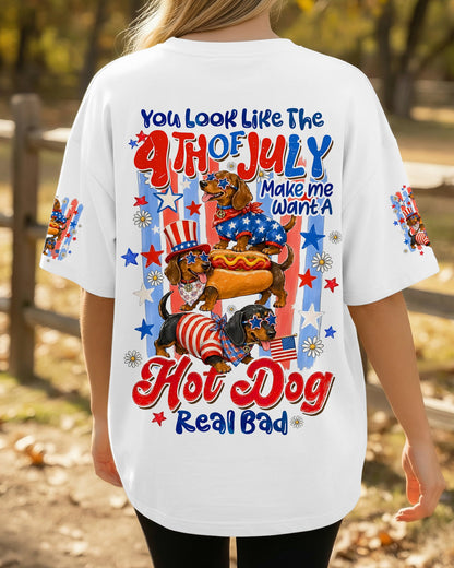 YOU LOOK LIKE THE 4TH OF JULY DACHSHUND DOG ALL OVER PRINT - TYQY0306262