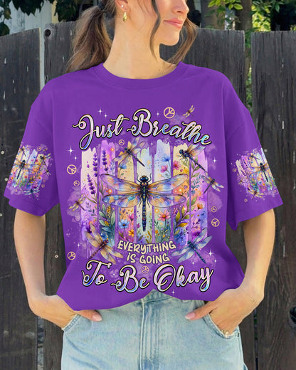 JUST BREATHE DRAGONFLY ALL OVER PRINT - TYPQ0406261