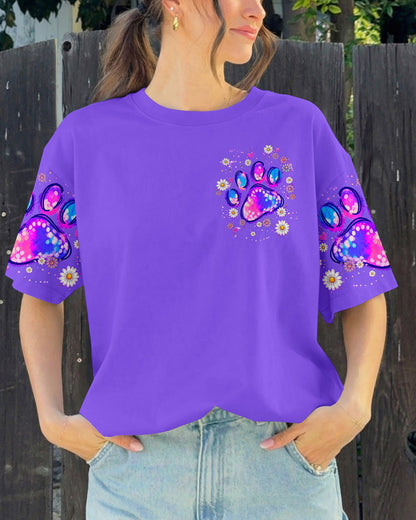 JUST A GIRL WHO LOVES HER DOG PAW ALL OVER PRINT  - TLNT0405264