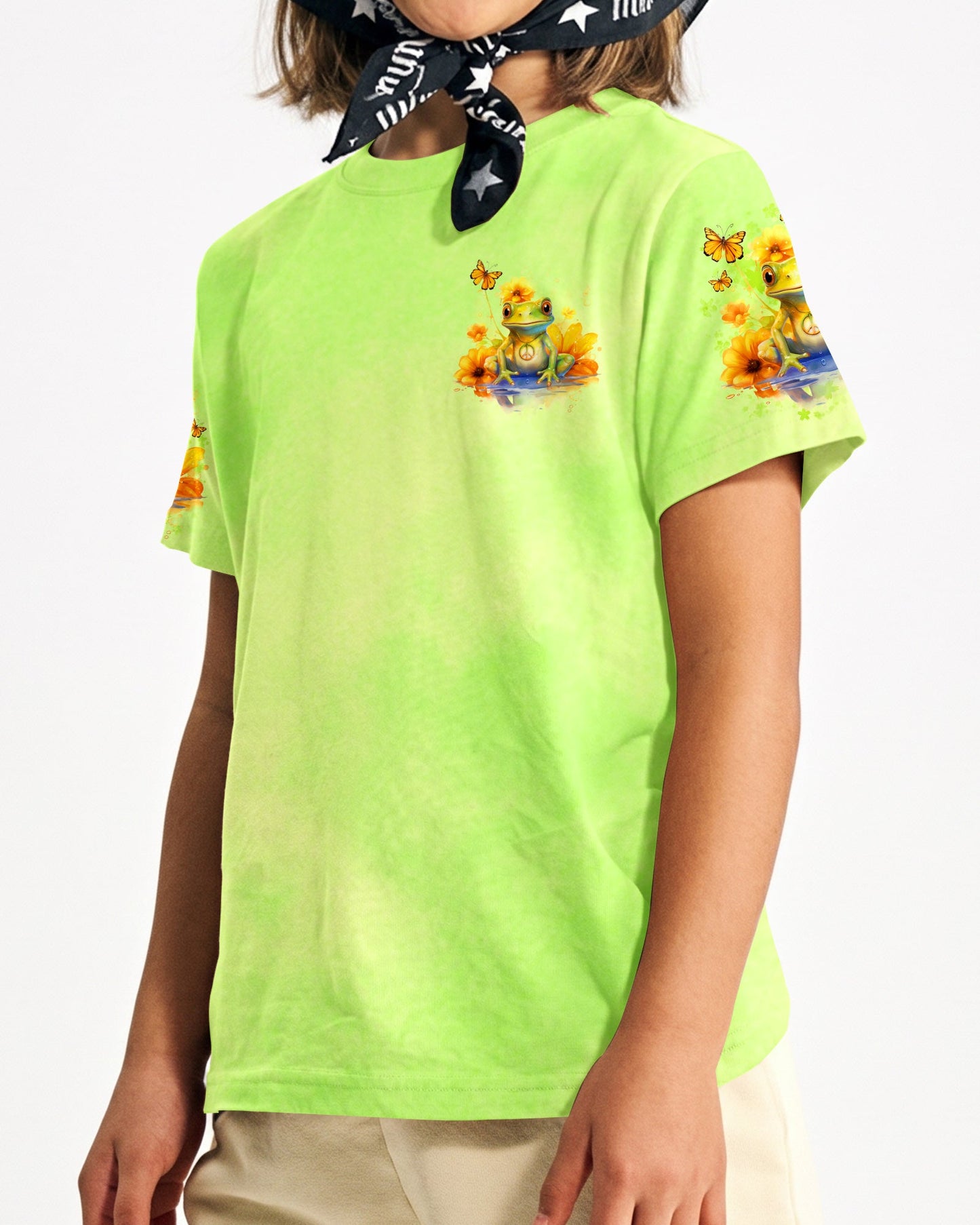 BE YOU THE WORLD WILL ADJUST FROG KIDS ALL OVER PRINT - TLNO1512233