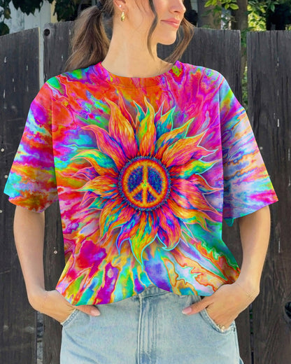 SUNFLOWER LIQUID ART  ALL OVER PRINT - TLTW0907261