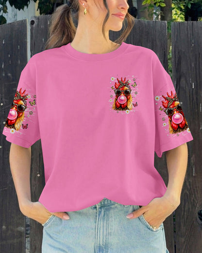 TOO COOL TO BE CLUCKED WITH CHICKEN ALL OVER PRINT  - TLHN1006261