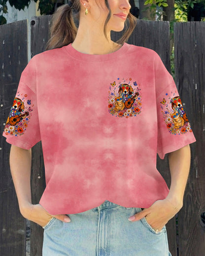 WHISPER WORDS OF WISDOM LET IT BE BEAGLE DOG TABBY CAT ALL OVER PRINT  - TLTW1305262