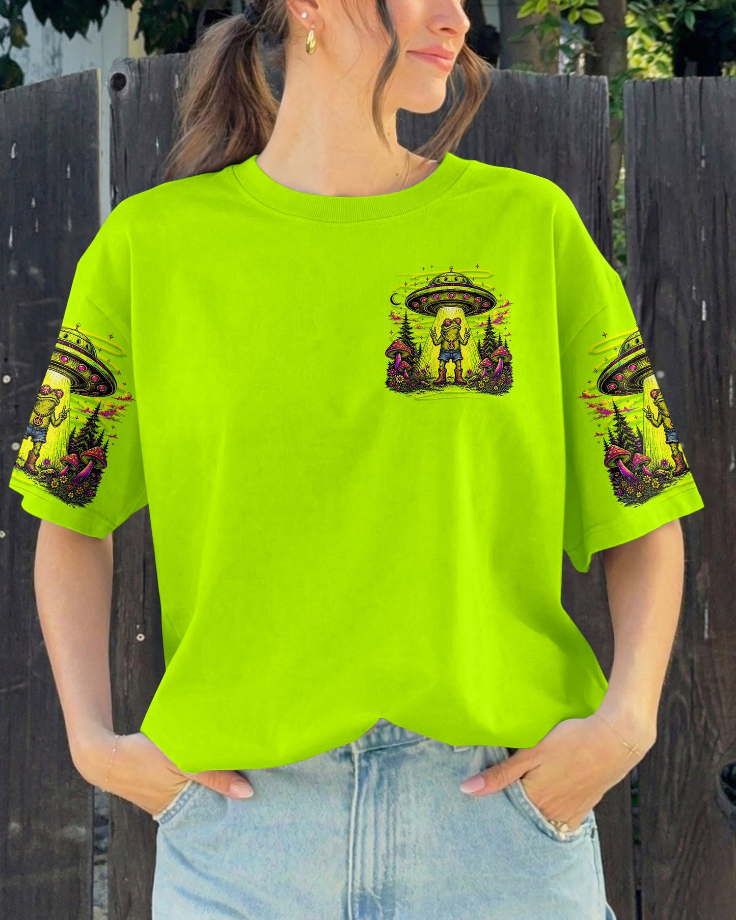 GOTTA GO VIBES ARE OFF FROG ALL OVER PRINT - TLNT1906261