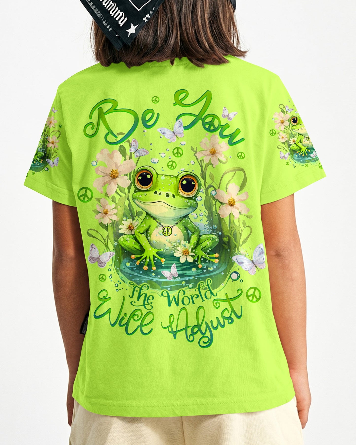 BE YOU THE WORLD WILL ADJUST FROG KIDS ALL OVER PRINT - TLTW1512234