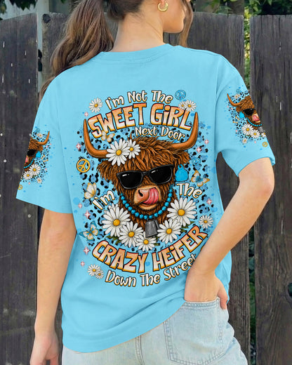 CRAZY HEIFER DOWN THE STREET COW ALL OVER PRINT  - TLNT2406262