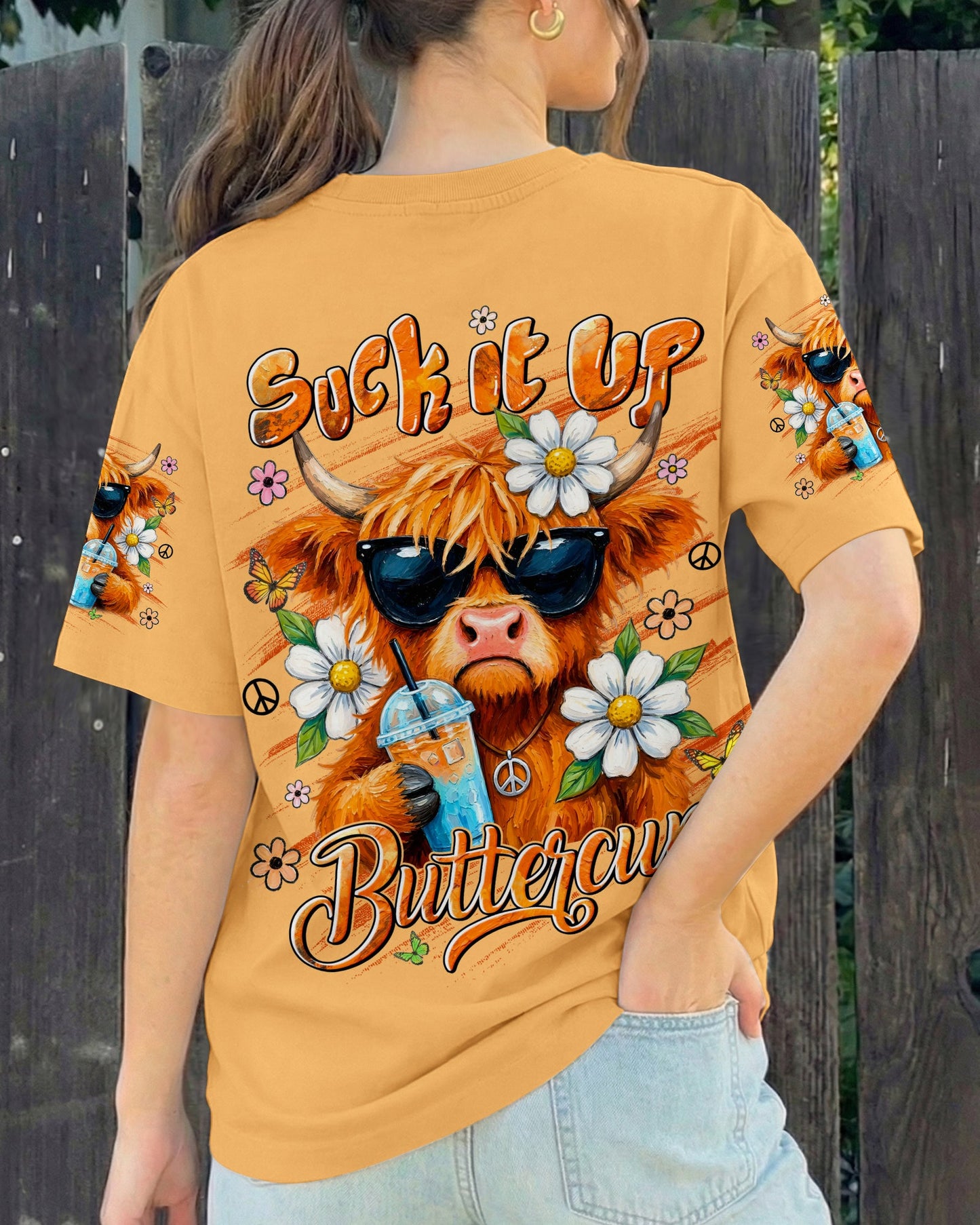 SUCK IT UP BUTTERCUP COW ALL OVER PRINT - TYLN1106261