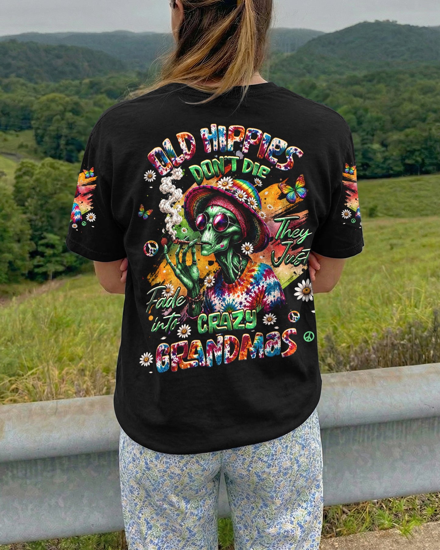 OLD HIPPIES ALIEN ALL OVER PRINT - TLHG0206263