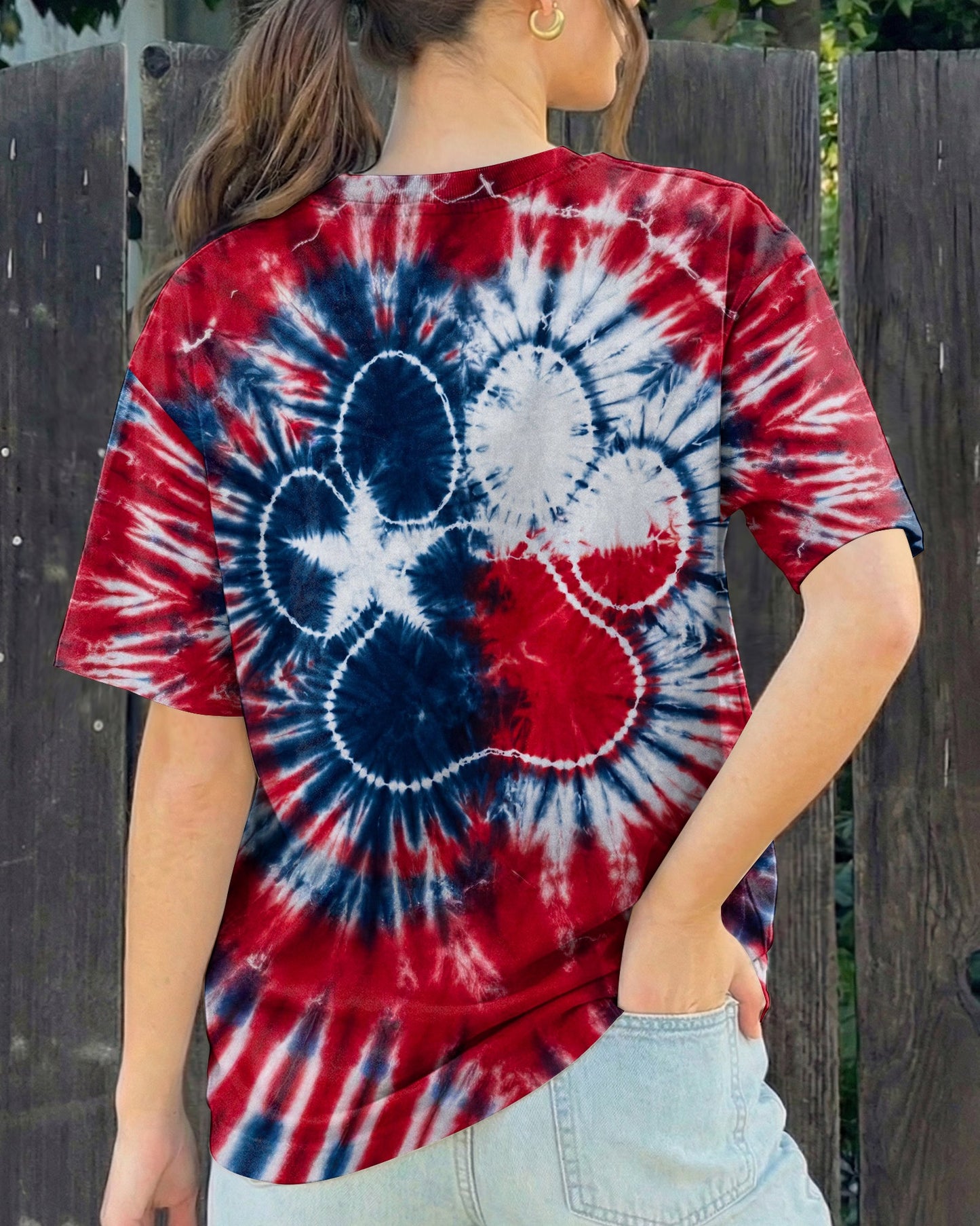 TEXAS PAW PRINT BURST ALL OVER PRINT   - TLTW1206262