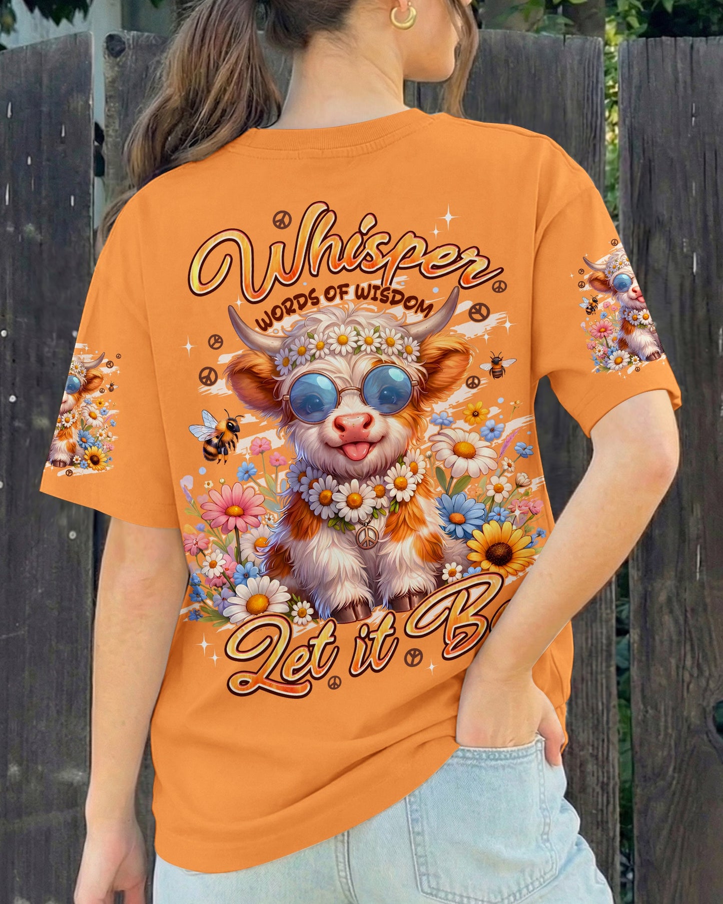 WHISPER WORDS OF WISDOM LET IT BE COW ALL OVER PRINT -TYPQ3005261