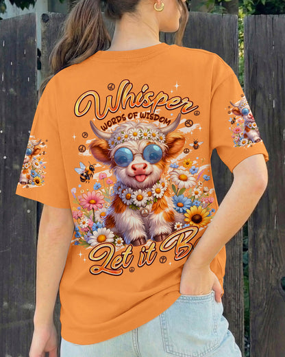 WHISPER WORDS OF WISDOM LET IT BE COW ALL OVER PRINT -TYPQ3005261