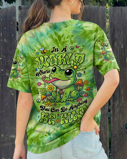 BE KIND FROG GREEN ALL OVER PRINT - TYLN2204262