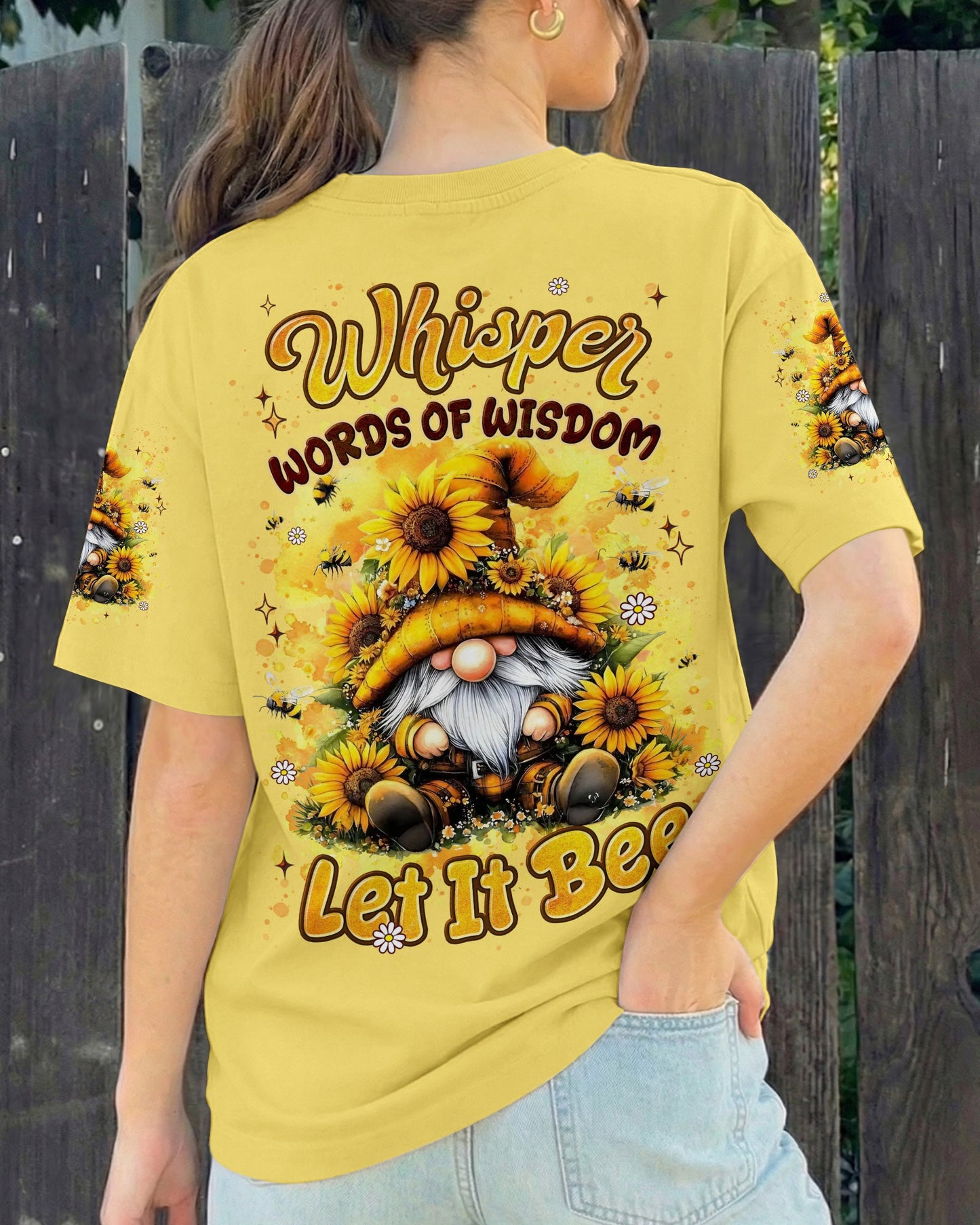 WHISPER WORDS OF WISDOM LET IT BEE GNOME ALL OVER PRINT - TYLN2206262