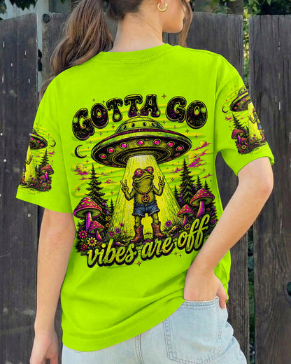 GOTTA GO VIBES ARE OFF FROG ALL OVER PRINT - TLNT1906261