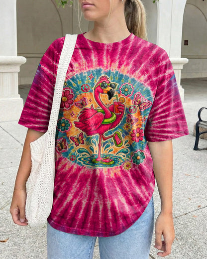 I WAS SIMPLY BORN TO DILLY DALLY FLAMINGO  ALL OVER PRINT - TLTW0405262