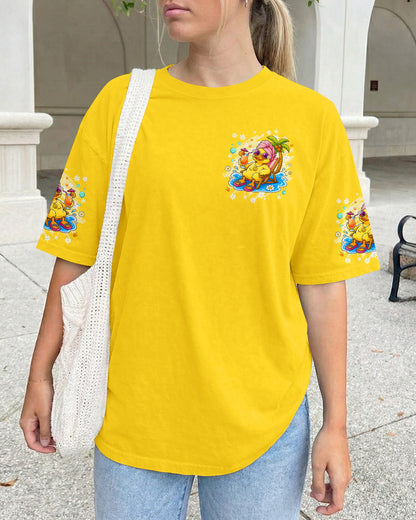 I WAS SIMPLY BORN TO DILLY DALLY DUCK ALL OVER PRINT - TLHG2005263