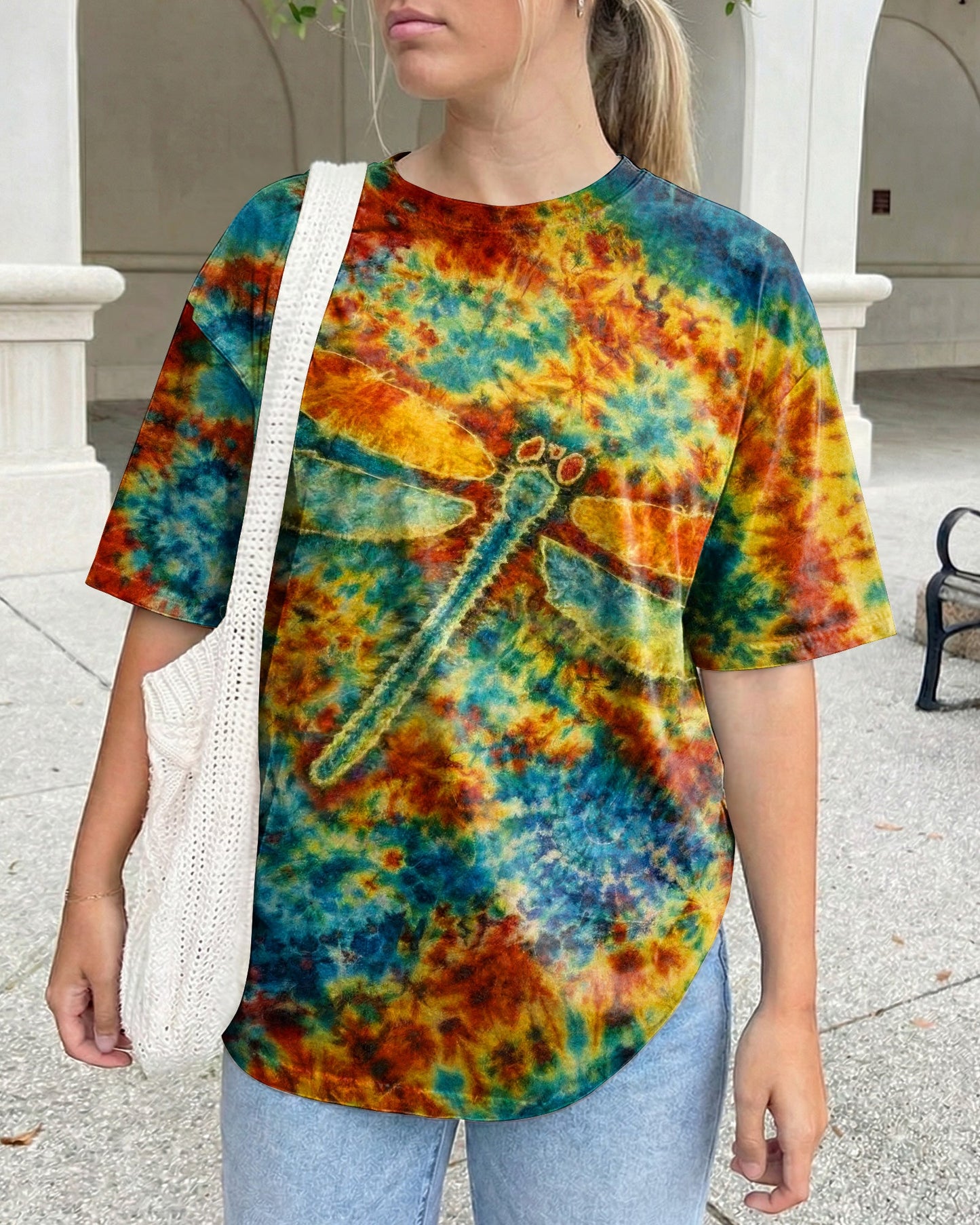 JUST BREATHE DRAGONFLY SWIRL  ALL OVER PRINT  - TLTW1704261