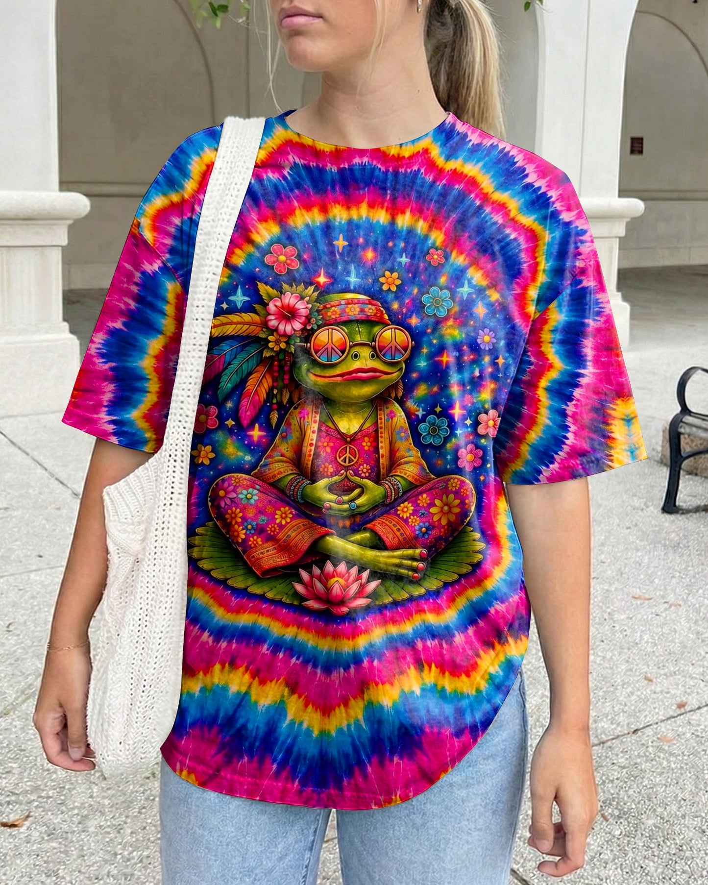 JUST BREATHE FROG SWIRL ALL OVER PRINT - KMTM2105261