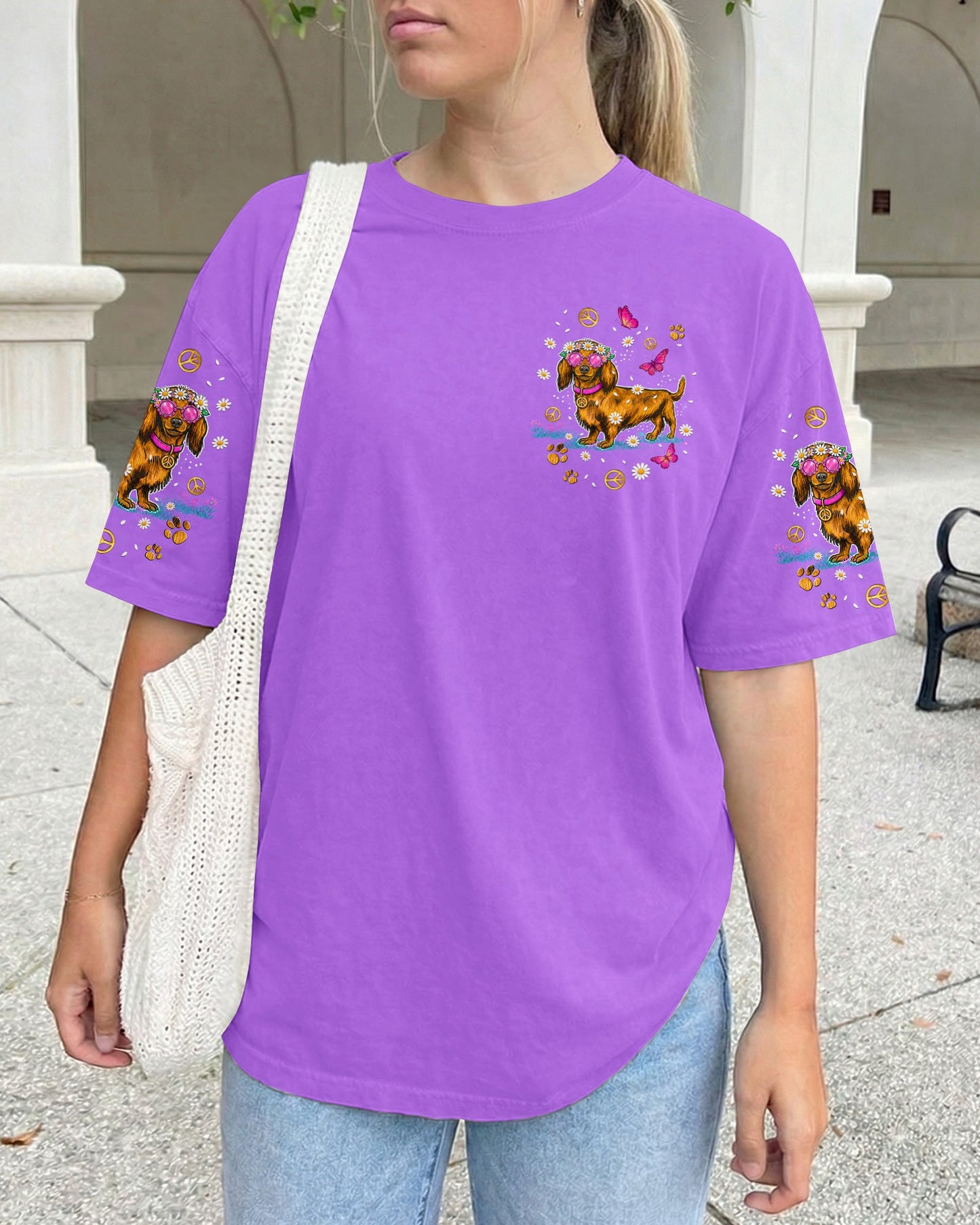 SHORT AND SASSY  DACHSHUND DOG  ALL OVER PRINT - TLNT2605262