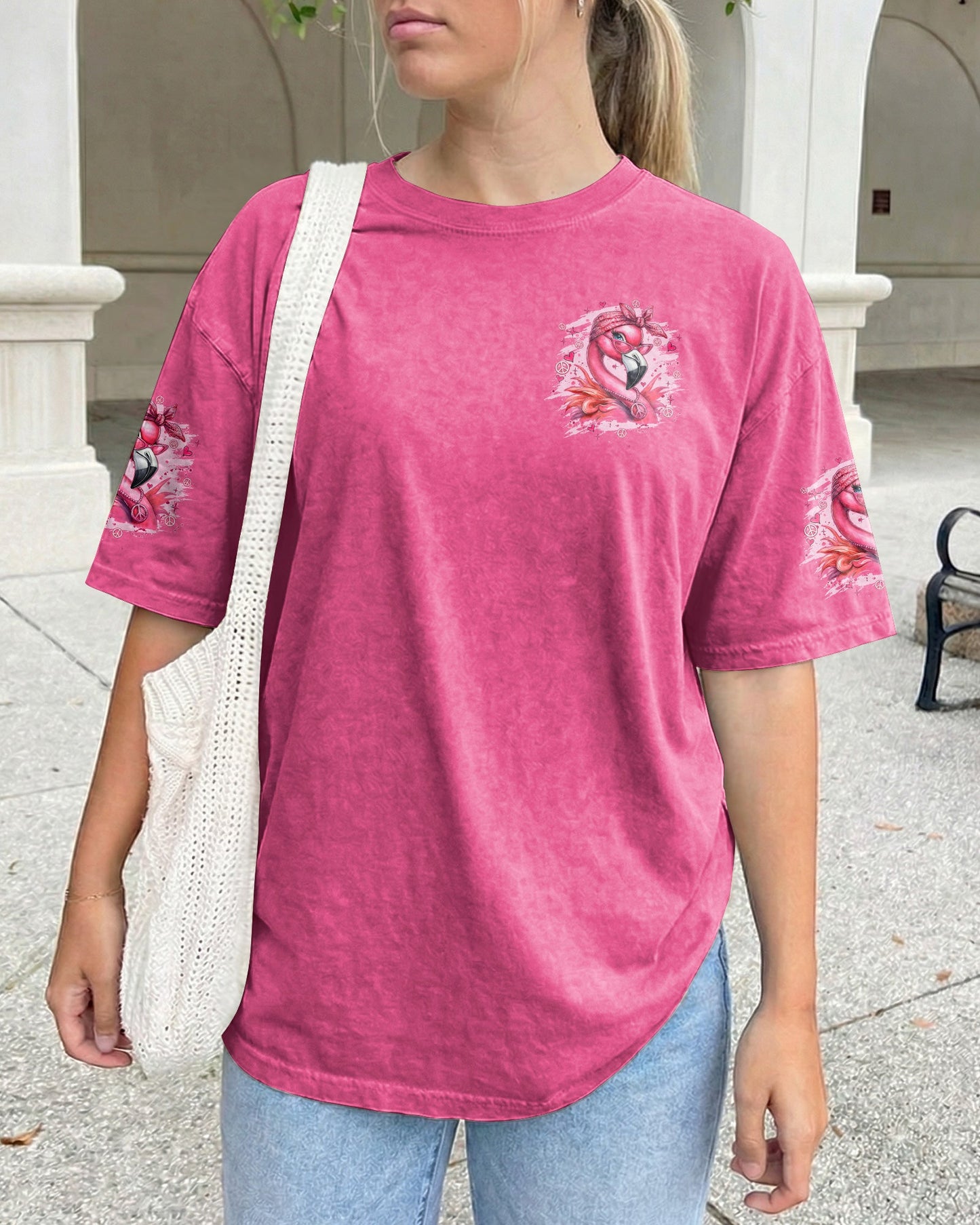 APPARENTLY I HAVE AN ATTITUDE WHO KNEW FLAMINGO ALL OVER PRINT - TYQY1804261