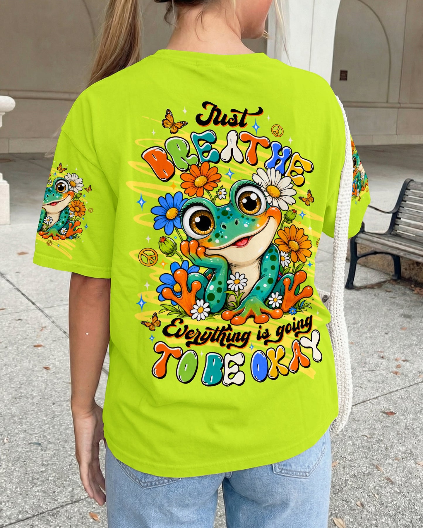 JUST BREATHE FROG ALL OVER PRINT - TLTW1906264