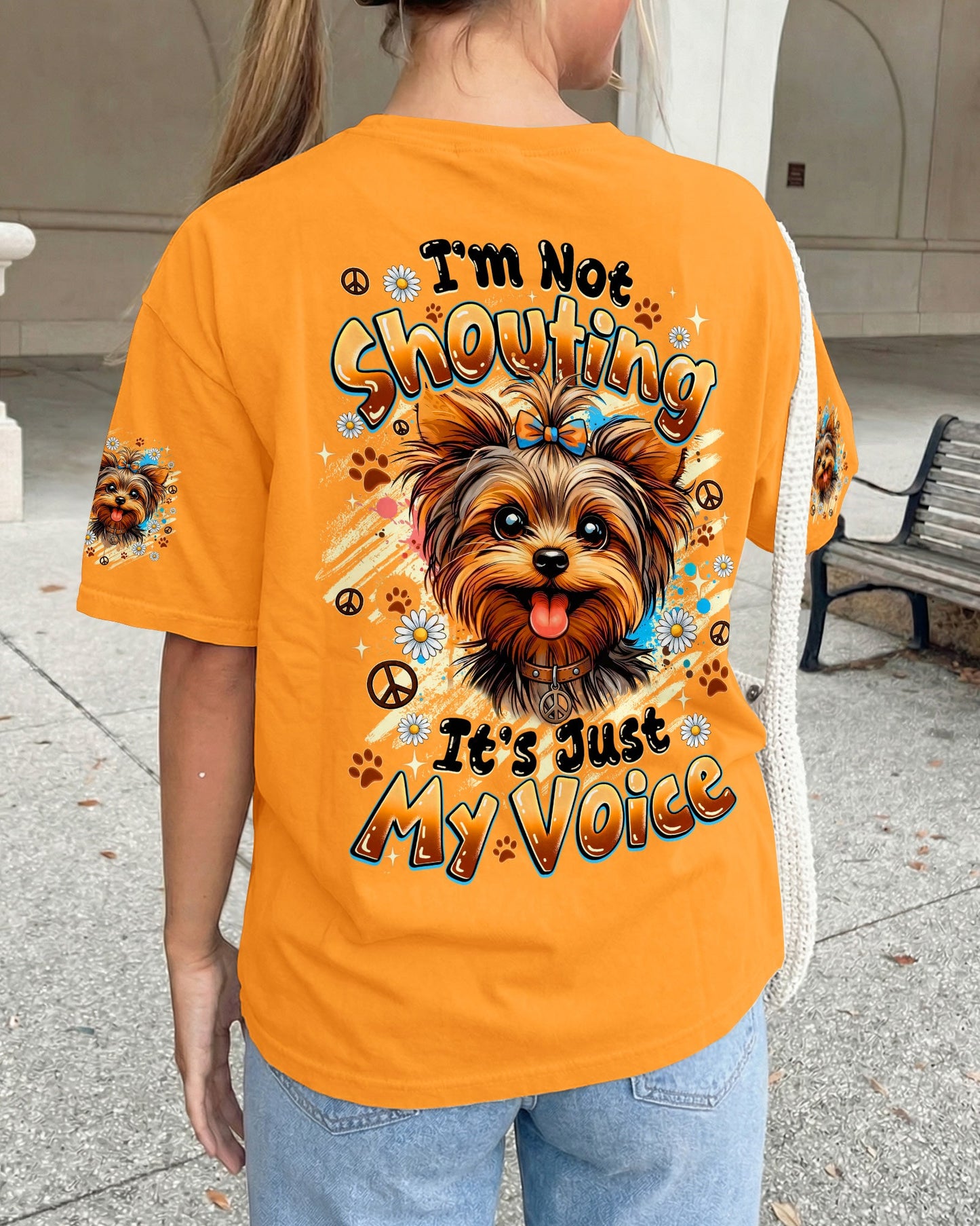 I'M NOT SHOUTING YORKSHIRE TERRIER DOG ALL OVER PRINT - TYQY1805262