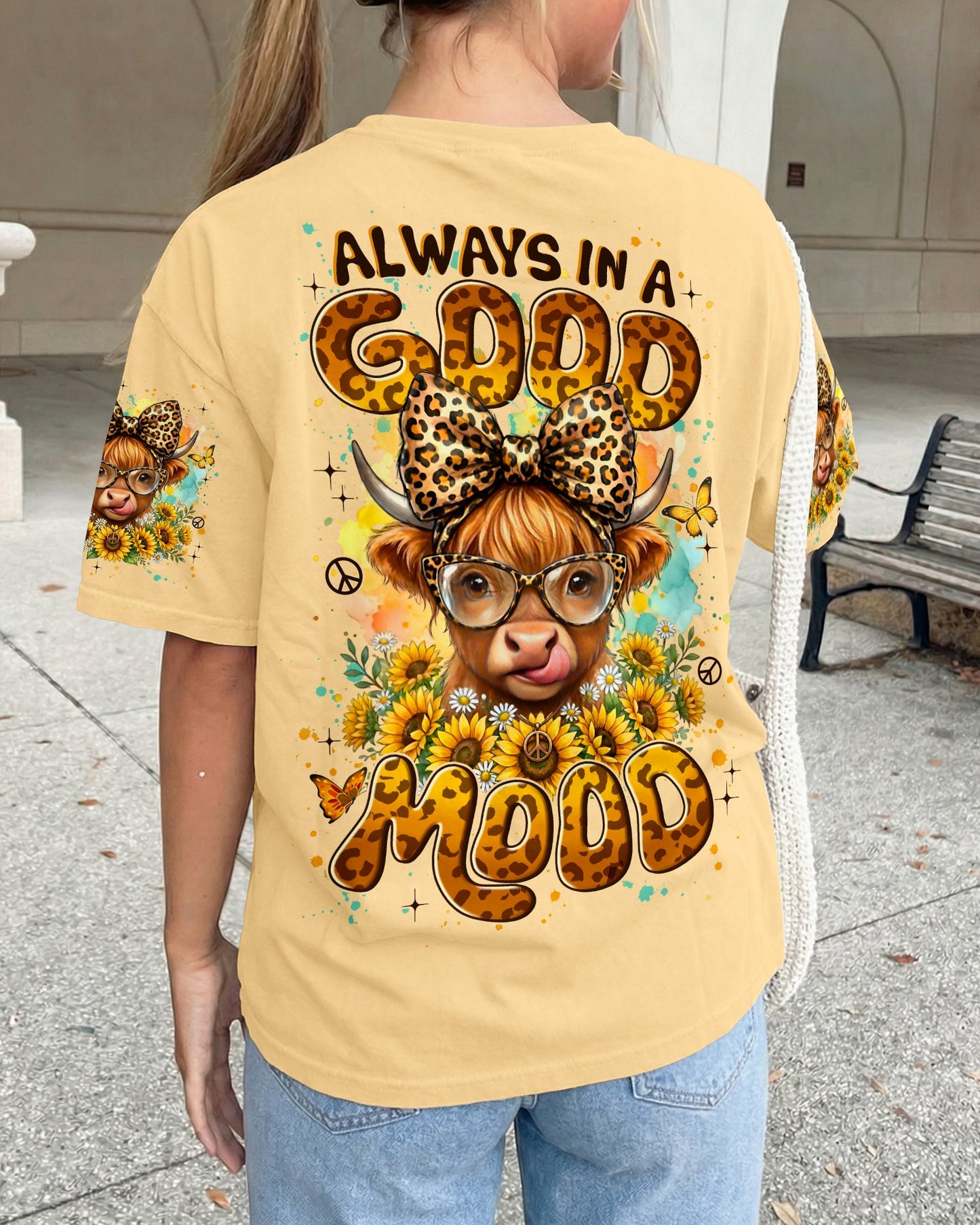 ALWAYS IN A GOOD MOOD COW ALL OVER PRINT - TYLN2105262