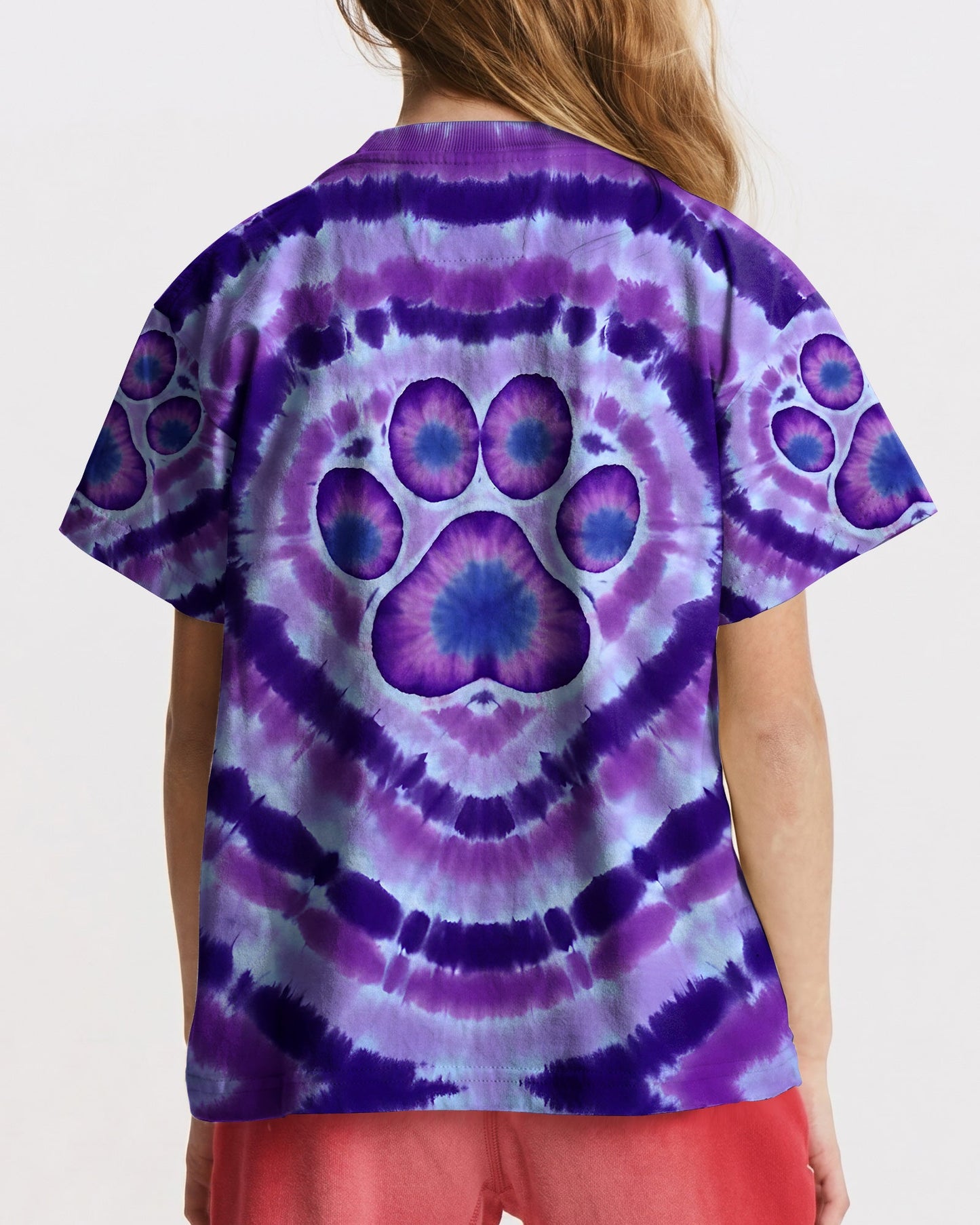PAW PRINT PURPLE KIDS ALL OVER PRINT - TYQY1106263