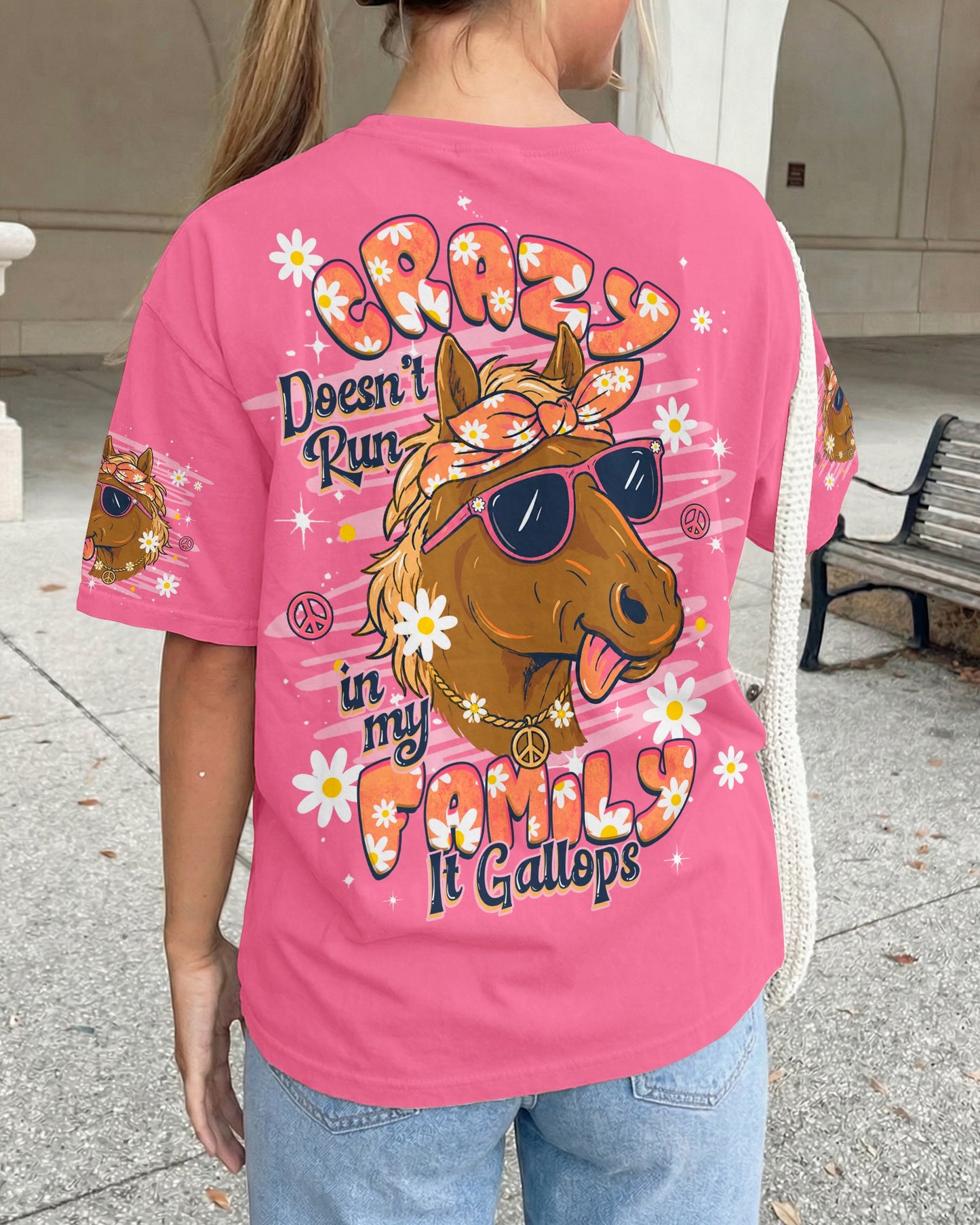 CRAZY DOESN'T RUN HORSE ALL OVER PRINT  - TLHG1506262