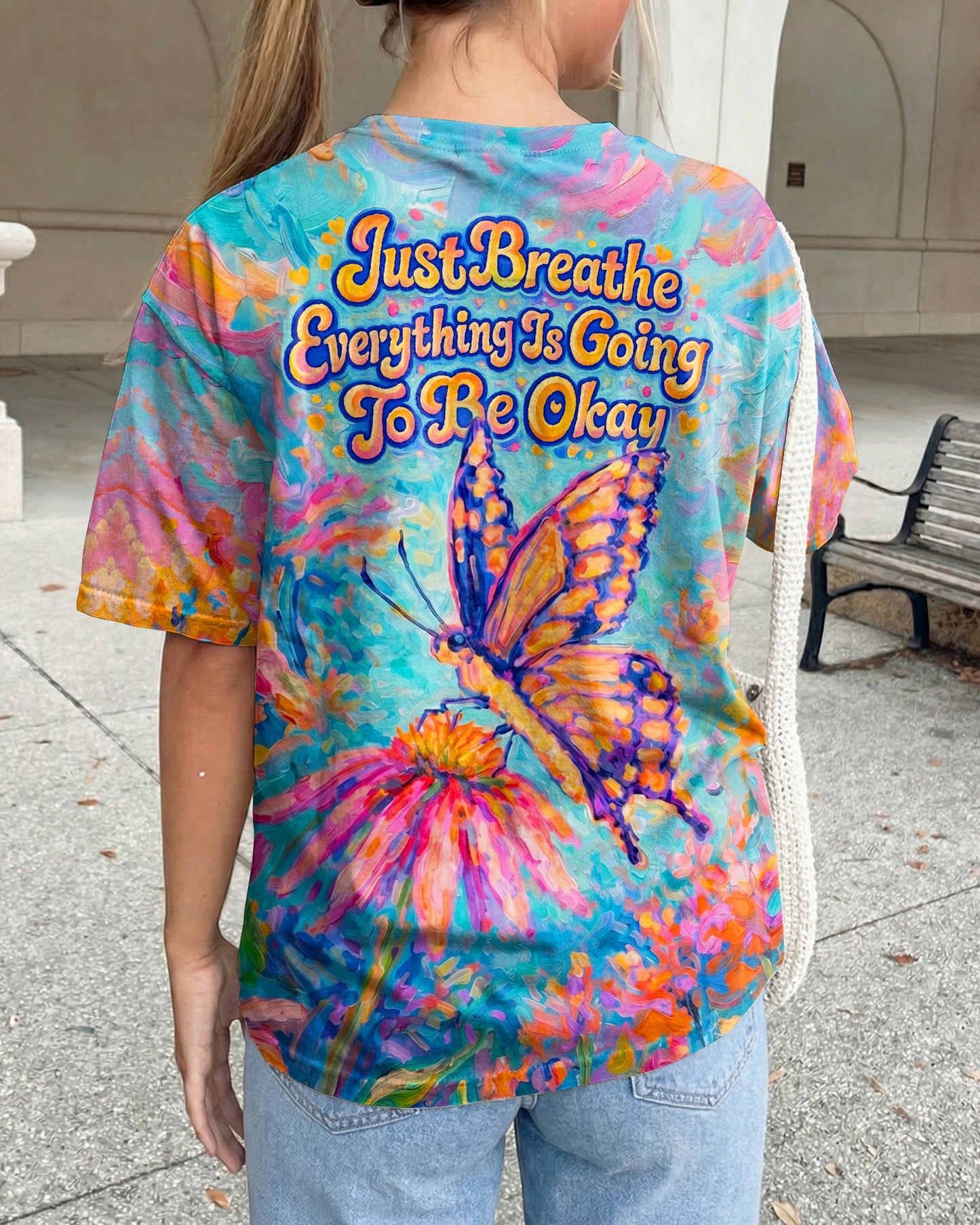 JUST BREATHE BUTTERFLY ALL OVER PRINT  - TLNO1404261