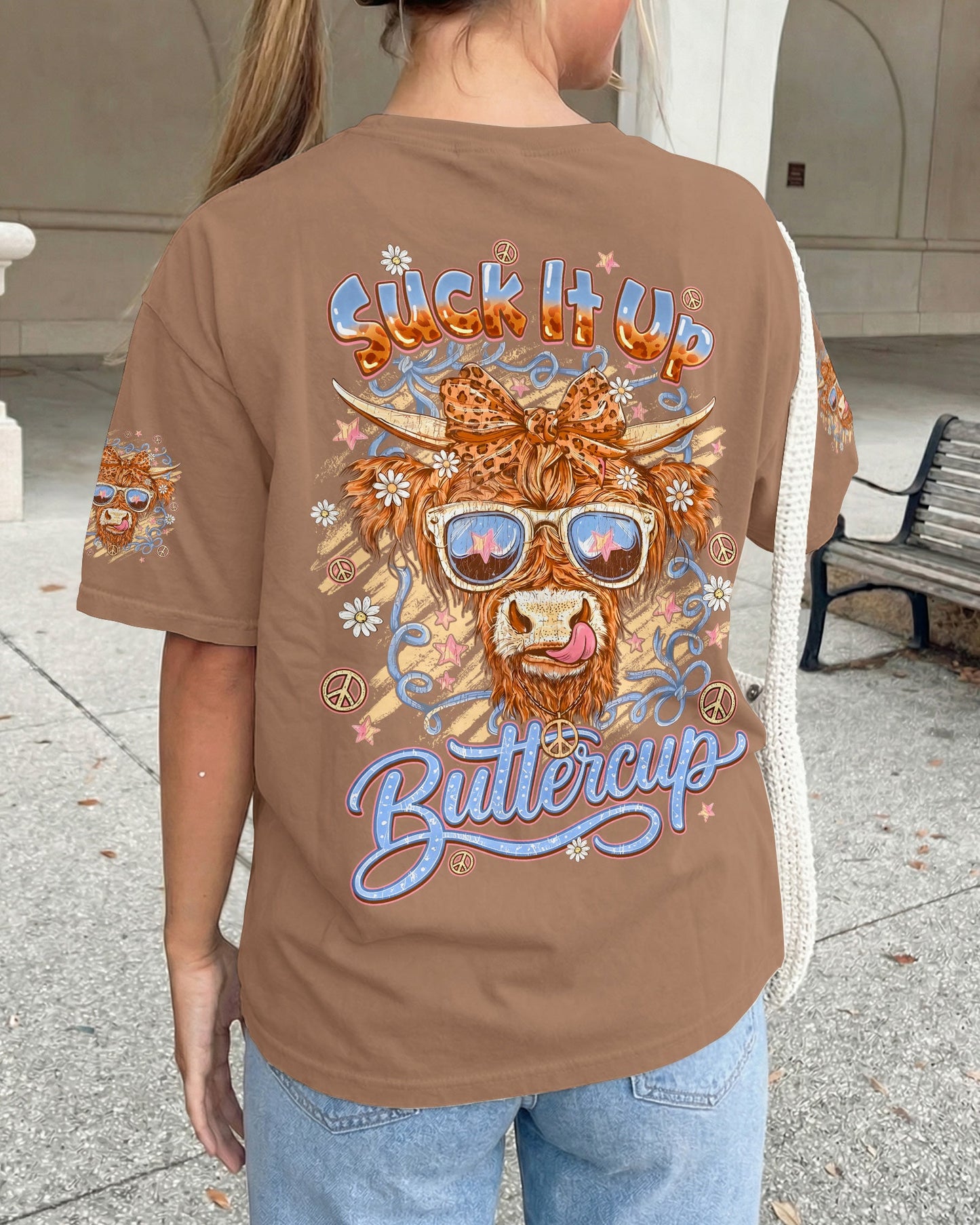 SUCK IT UP BUTTERCUP COW ALL OVER PRINT - TYQY2905261