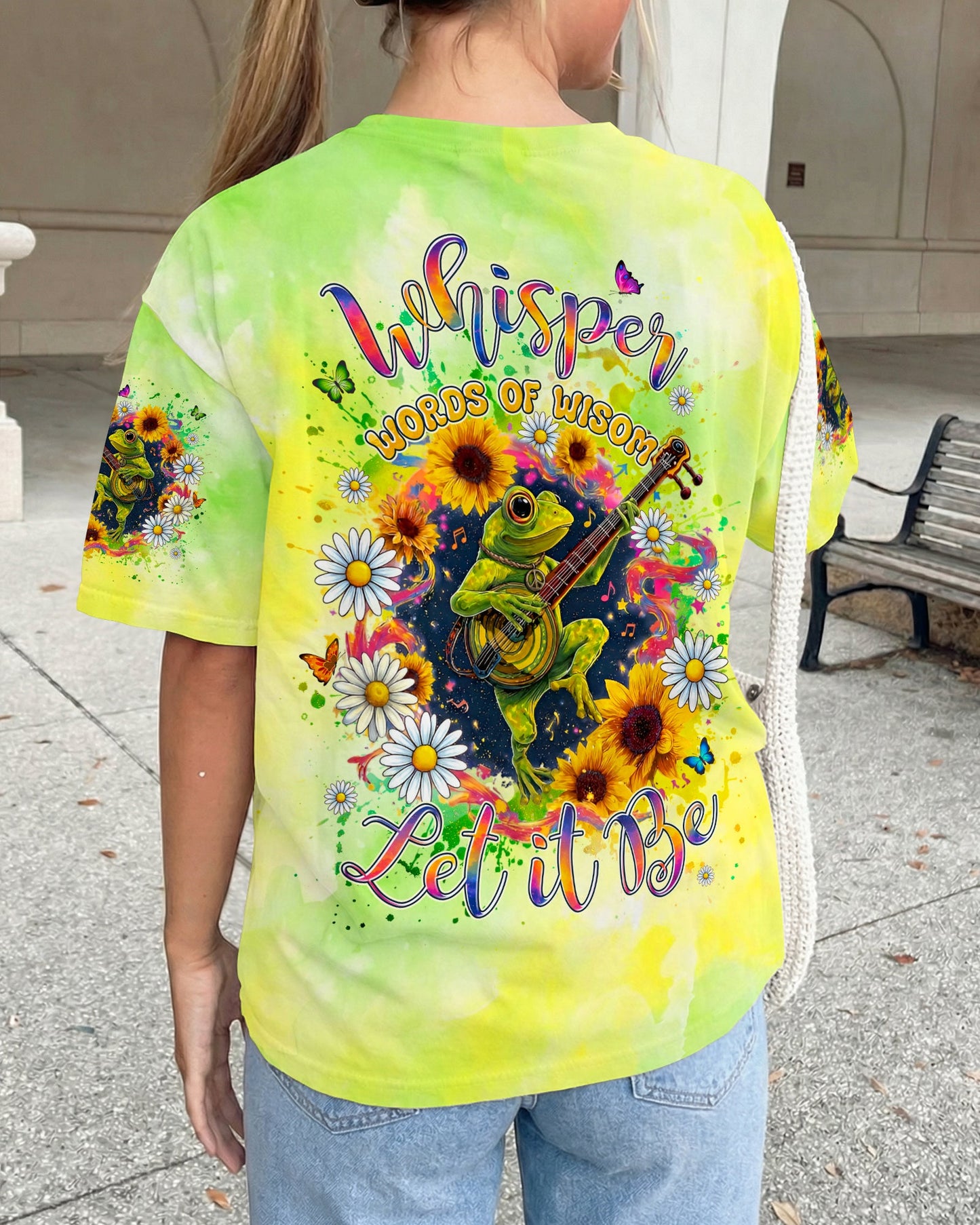 WHISPER WORDS OF WISDOM LET IT BE FROG ALL OVER PRINT - TYLN2606262