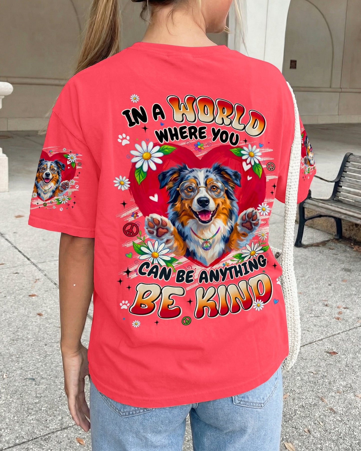 BE KIND AUSTRALIAN SHEPHERD DOG ALL OVER PRINT - TYLN0206262
