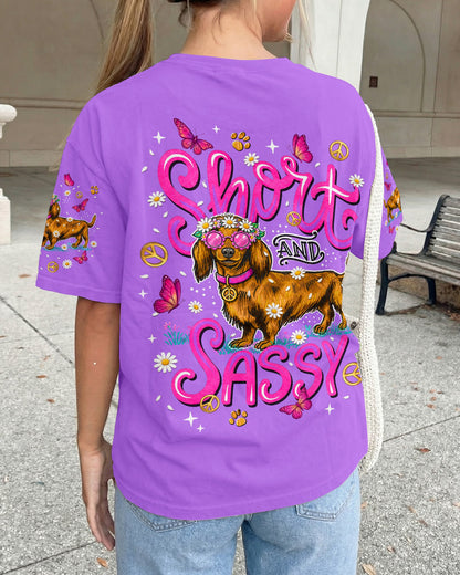 SHORT AND SASSY  DACHSHUND DOG  ALL OVER PRINT - TLNT2605262