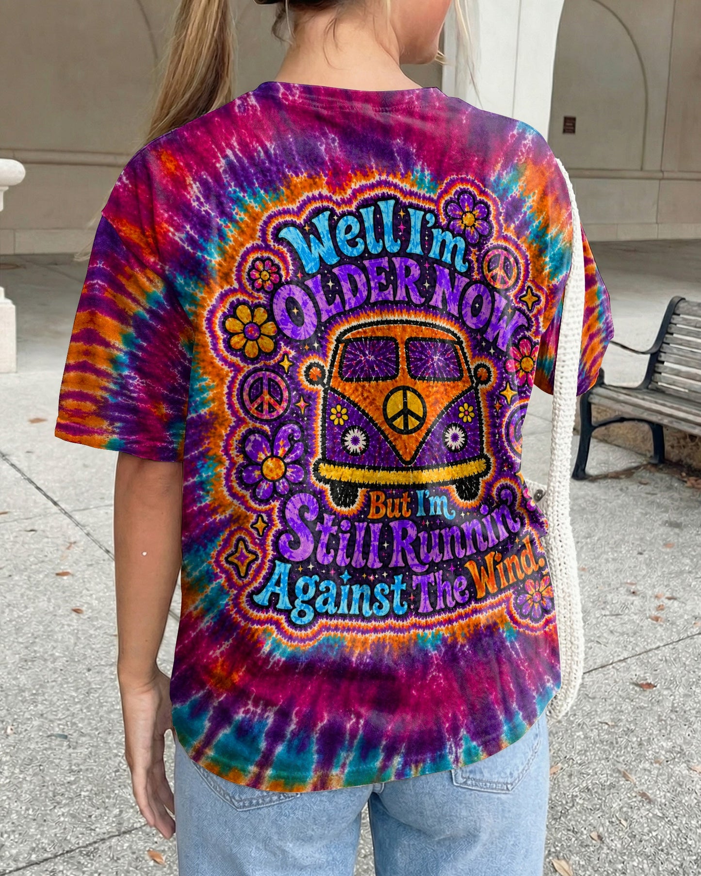 RUNNING AGAINST THE WIND BUS SWIRL ALL OVER PRINT   - TLTW2404263