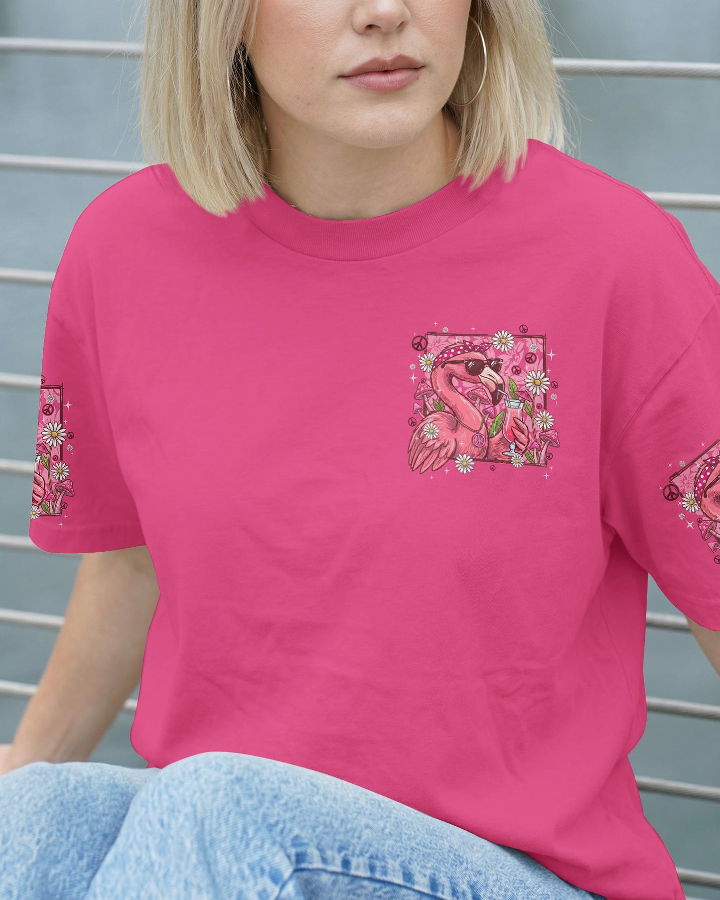 PRETTY IN PINK FLAMINGO ALL OVER PRINT - TYQY2206263