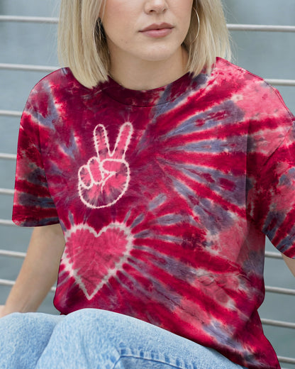 PEACE HAND LOVE PAW PRINT ALL OVER PRINT - TLHN1604262