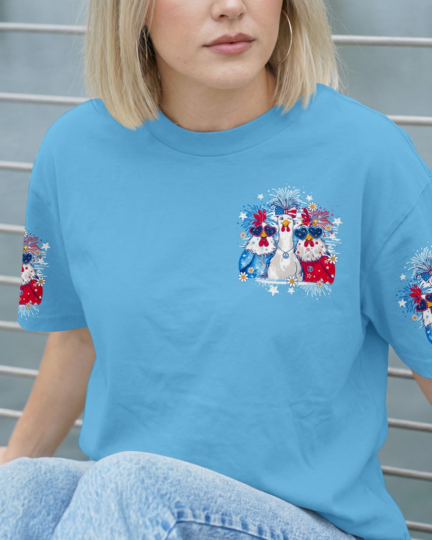 CHICKA BOOM BOOM HIPPIE CHICKEN ALL OVER PRINT - TY2105261