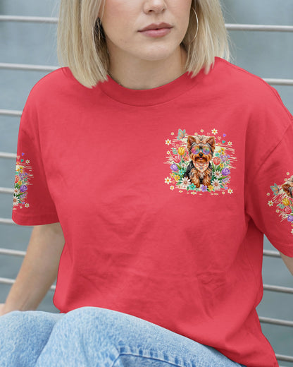 WHISPER WORDS OF WISDOM LET IT BE YORKSHIRE TERRIER DOG ALL OVER PRINT - TY0405264
