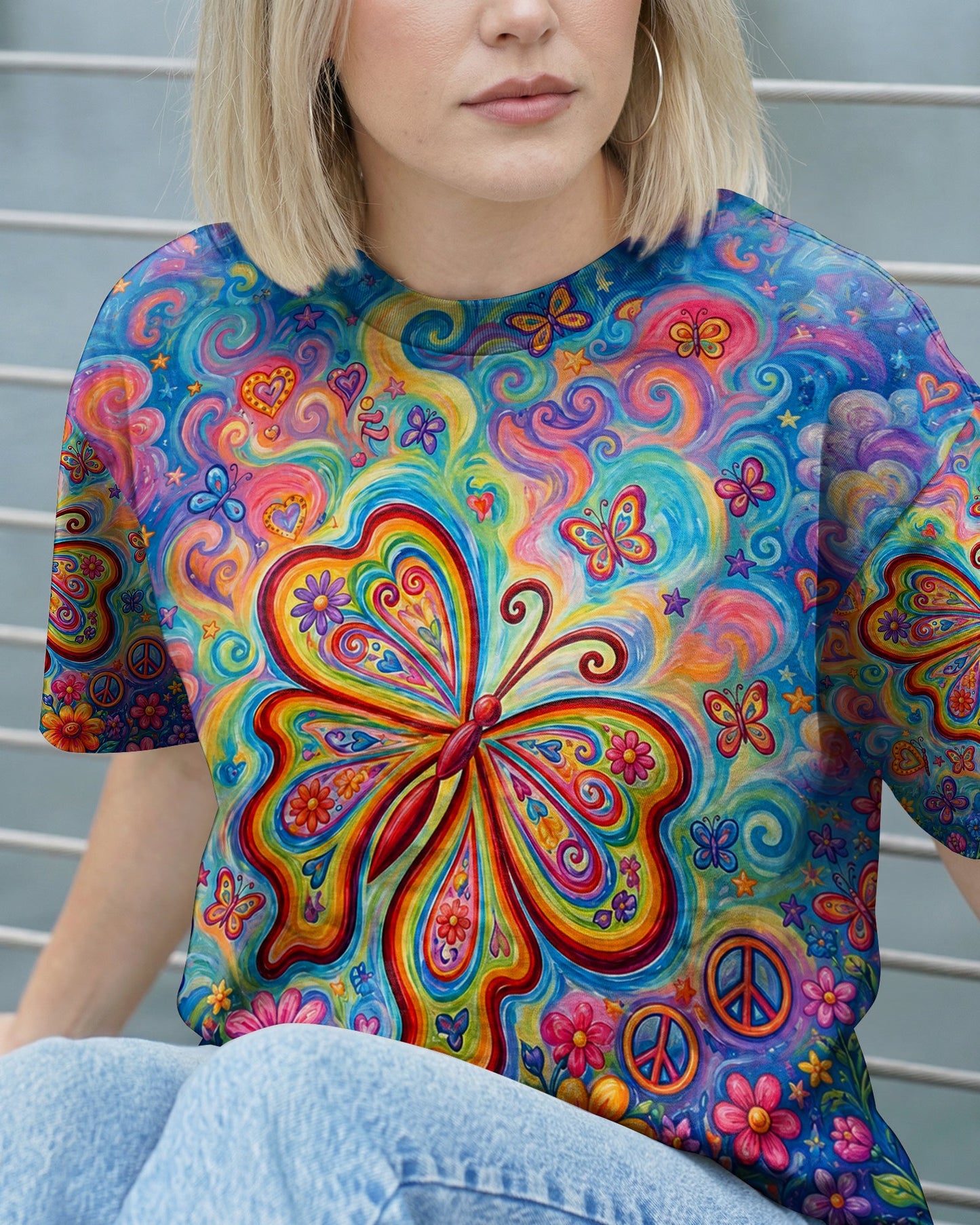 JUST BREATHE BUTTERFLY ALL OVER PRINT - TLTW1205262