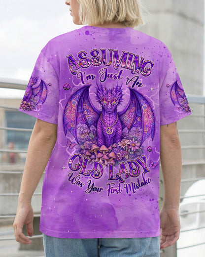 ASSUMING I'M JUST AN OLD LADY DRAGON ALL OVER PRINT   - TLHG0804262
