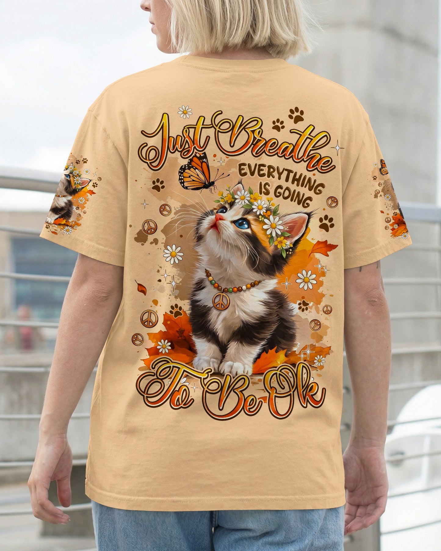 JUST BREATHE CAT ALL OVER PRINT - TYPQ1805261