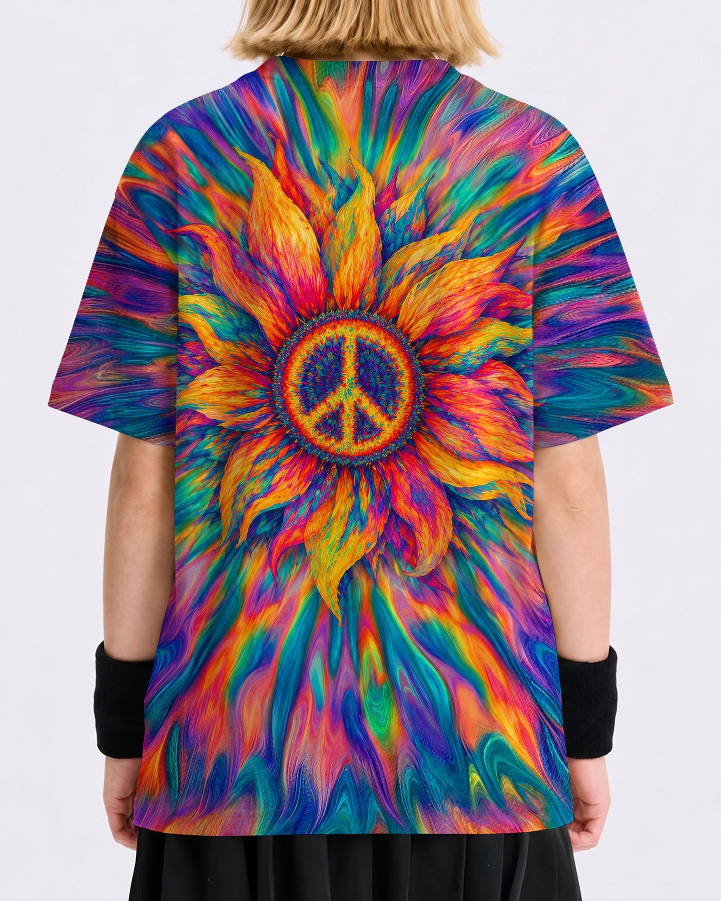 SUNFLOWER PEACE BURST KIDS SHIRT  - TLTW2906266