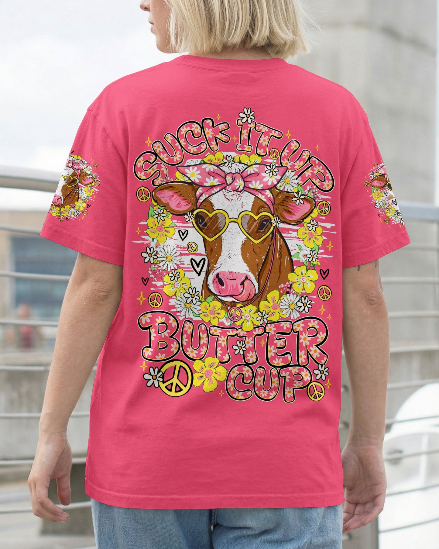 SUCK IT UP BUTTERCUP COW ALL OVER PRINT - TY1206262