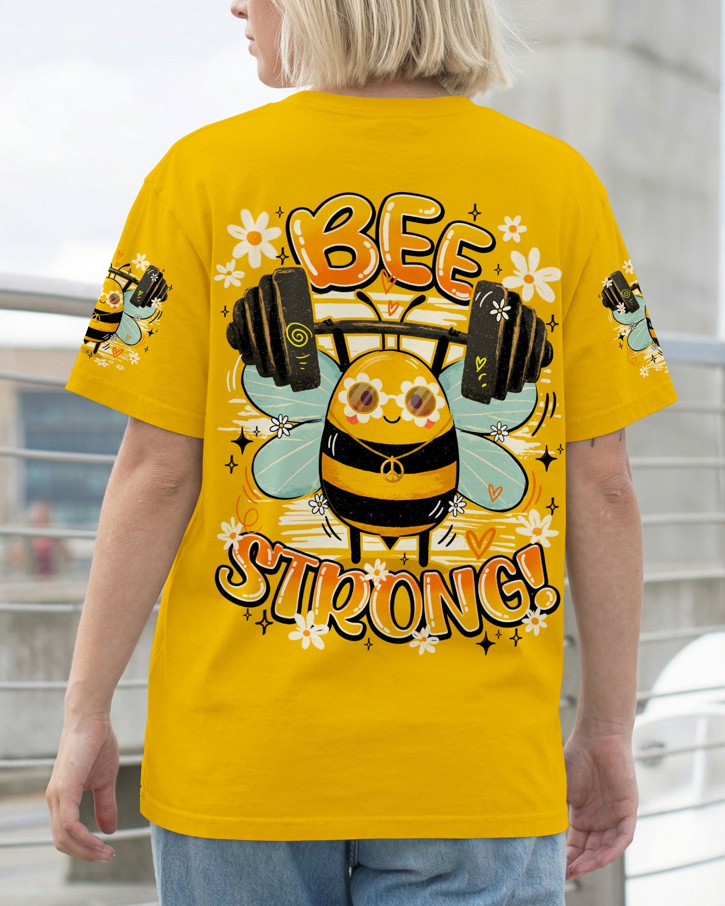 BEE STRONG ALL OVER PRINT - TY0906262